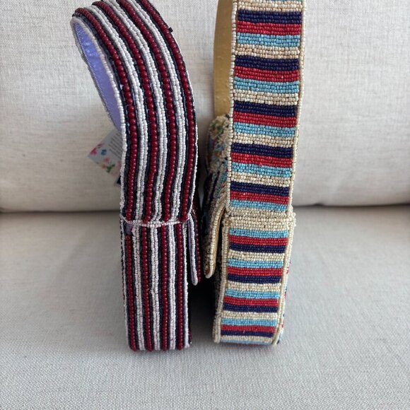 Viral Beaded Bags - NY Taxi Cab & Route 66 Shoulder Bags (2) - Made in India - Picture 4 of 15